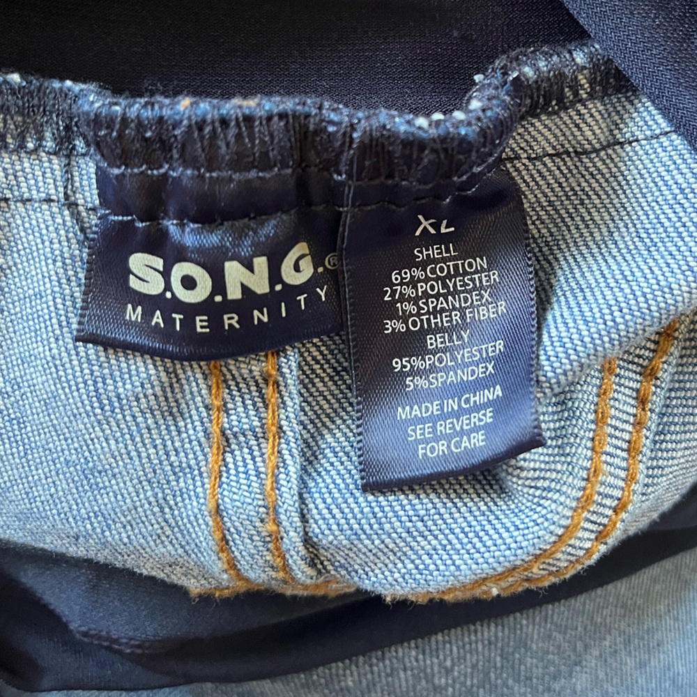 S.O.N.G. Maternity Jeans - Size XL - Curvy Skinny Ankle with super support band - Picture 3 of 5